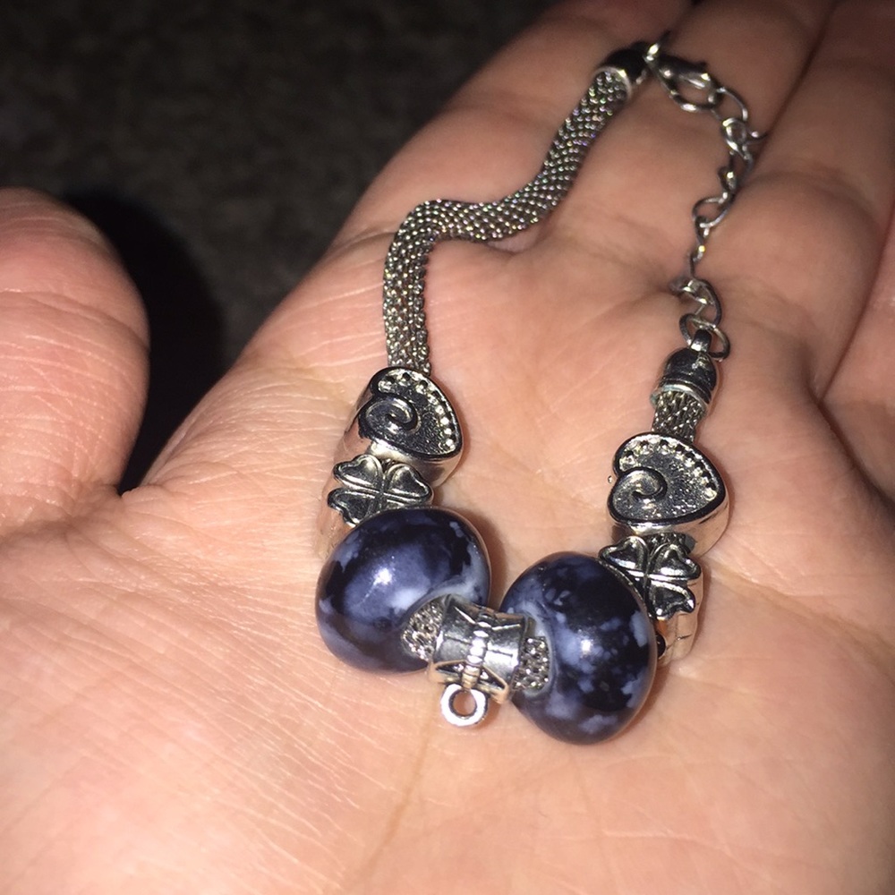 A blue crystal bracelet ☘️